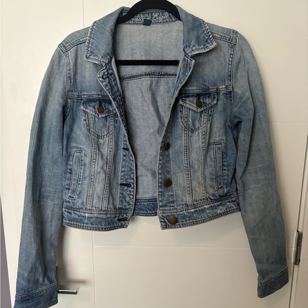 American Eagle Denim Blue Women's Jacket